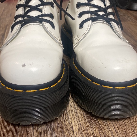 White Jadon Platform Dr Marten Boots - Picture 5 of 5